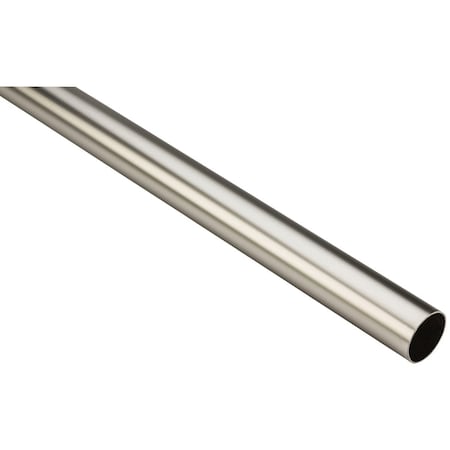 National Stanley Home Designs 8 Ft. x 1-5/16 In. Cut-to-Length Closet Rod, Satin Nickel S822101